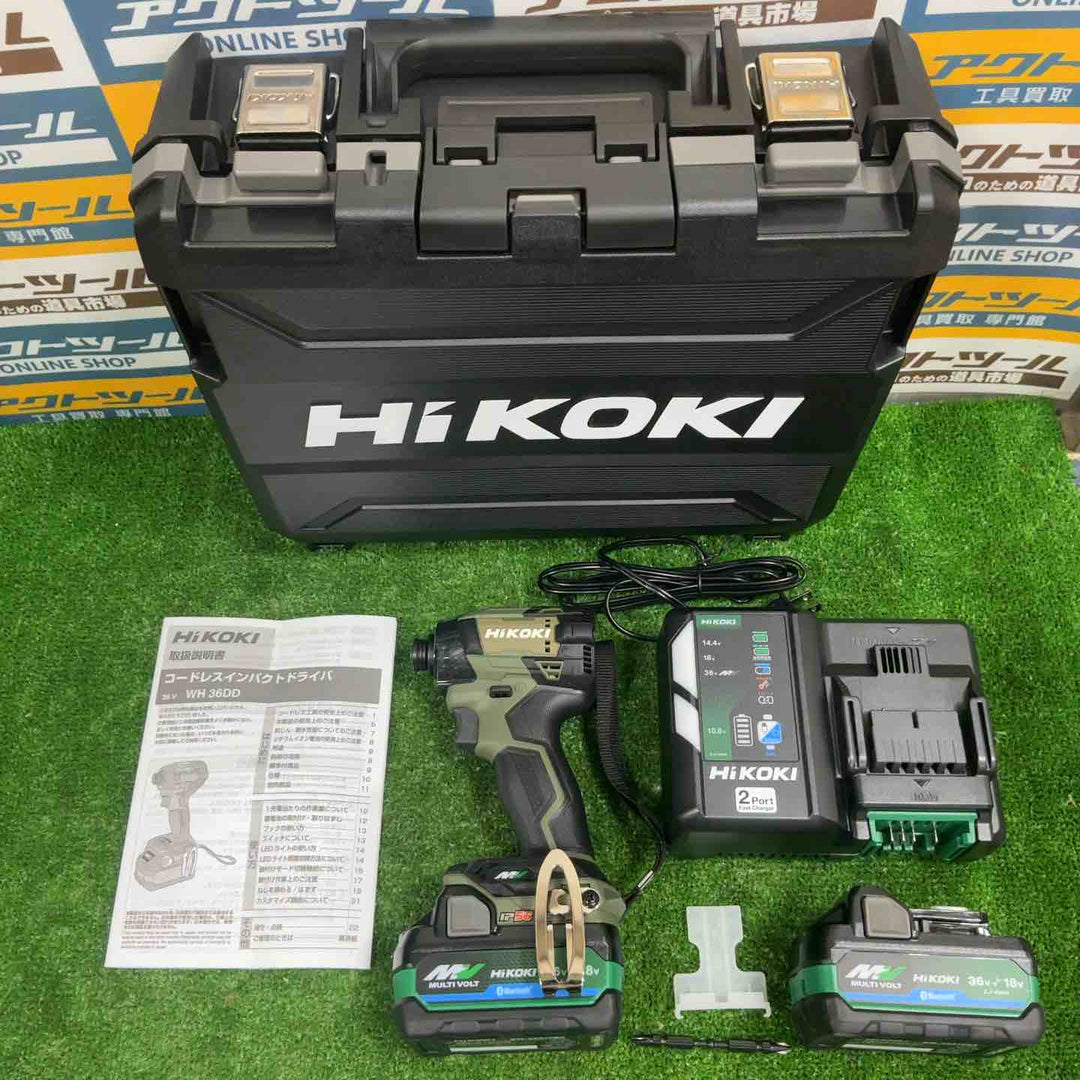 ★ハイコーキ(HIKOKI ※旧:日立工機) コードレスインパクトドライバ フォレストグリーン WH36DD(2XHGSZ)【草加店】