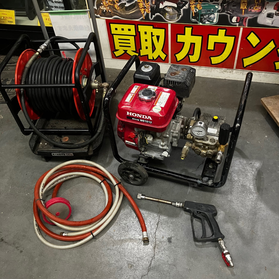 【店頭受取り限定】ホンダ HONDA エンジン高圧洗浄機 WS1513 付属品完備 動作詳細必読【川口店】