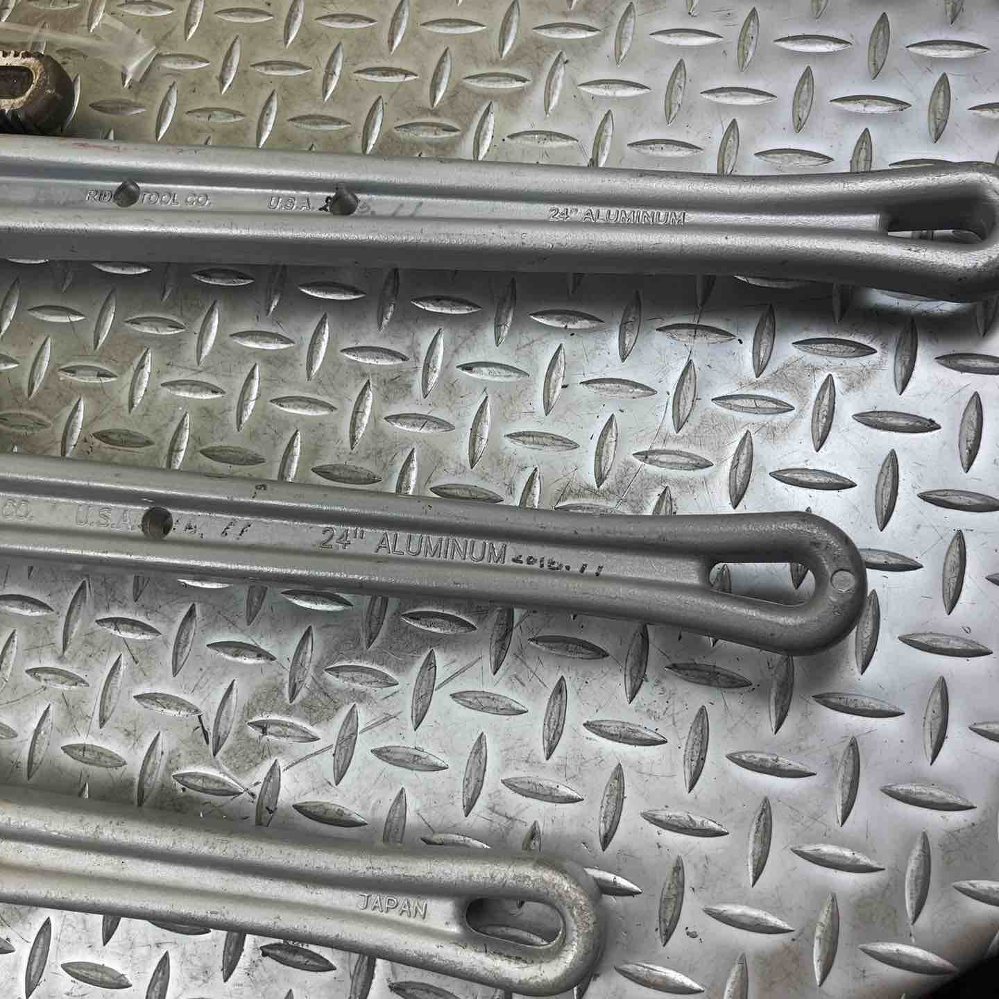 RIDGID スーパーツール パイプレンチ 3点セット アルミパイプレンチ