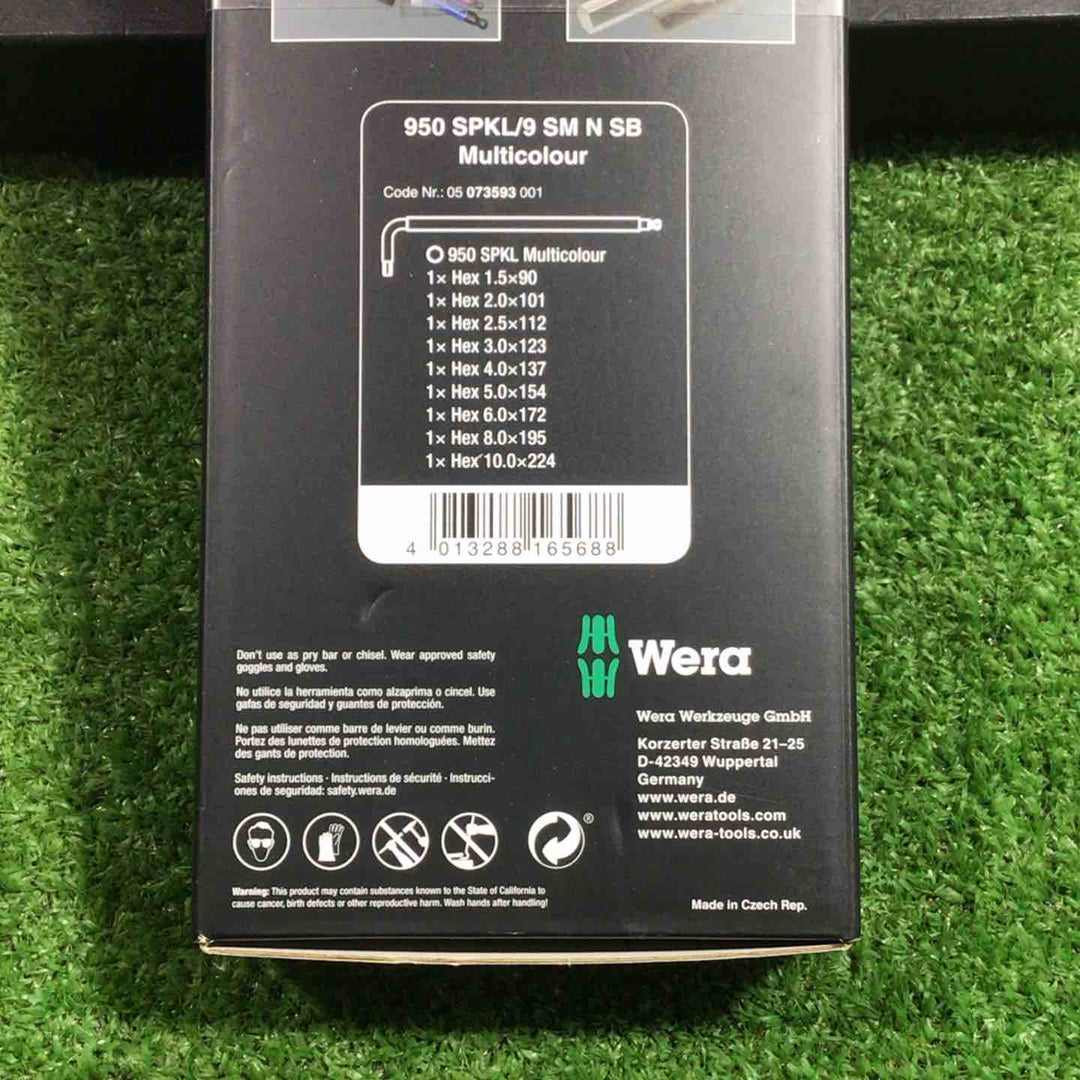ヴェラ(wera) マルチカラーヘックスキーセット 950SPKL/9SMN 073593 六角棒9本セット 【川口店】