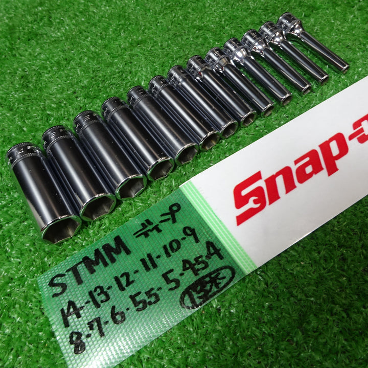 スナップオン/Snap-on 1/4sq ディープソケット STMMシリーズ 13個セット【岩槻店】