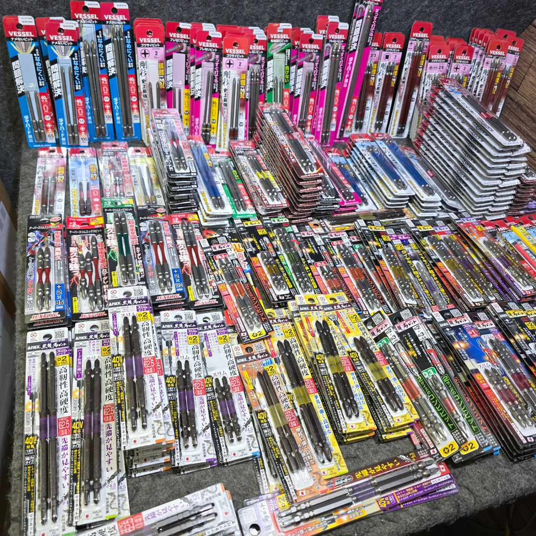 【まとめ売り！未使用】ビット 5本入り約242パック・1～2本入り約294パック 計536パック Anex VESSEL SUNFLAG メーカー・サイズ混合