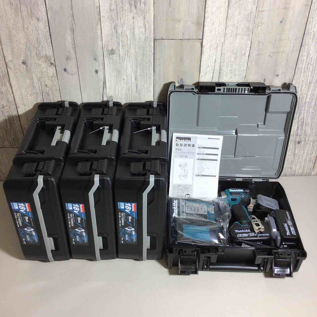 【未使用品】 マキタ makita コードレス インパクトドライバー TD173DRGX TD173DRGXB TD173DRGXO 4台セット 青 ブルー インパクト 【戸田店】