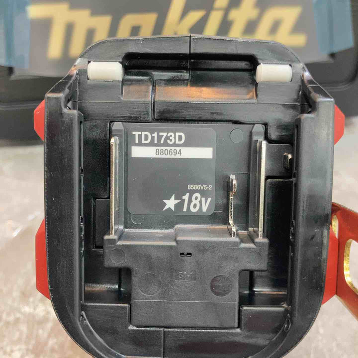 【未使用品】本体とケース マキタ makita コードレスインパクトドライバー TD173DZPR LTX20周年限定色 プレミアムレッド 【八潮店】