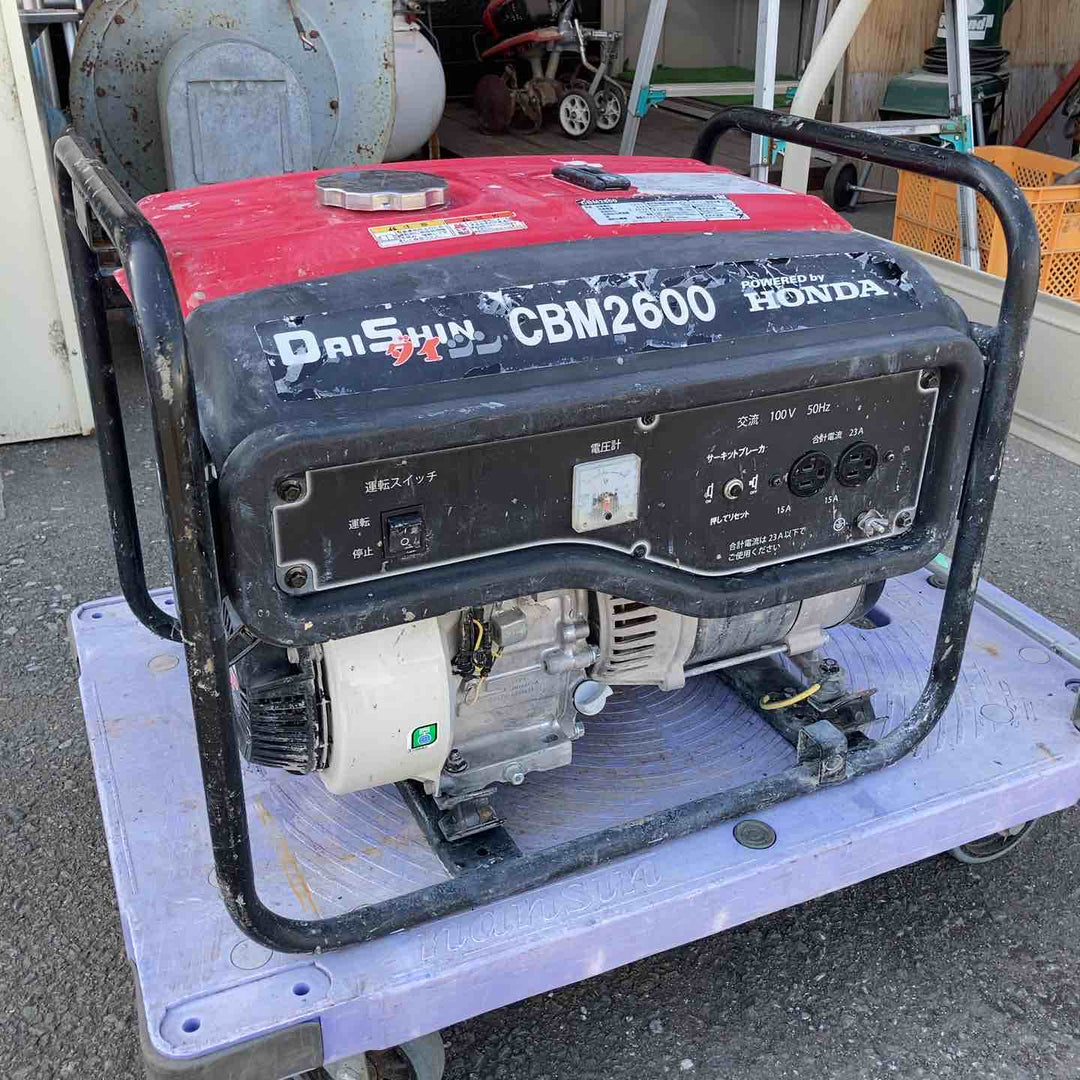 店頭受取り限定】◇ダイシン(DAISHIN) 大型タンク発電機 CBM2600 50Hz 