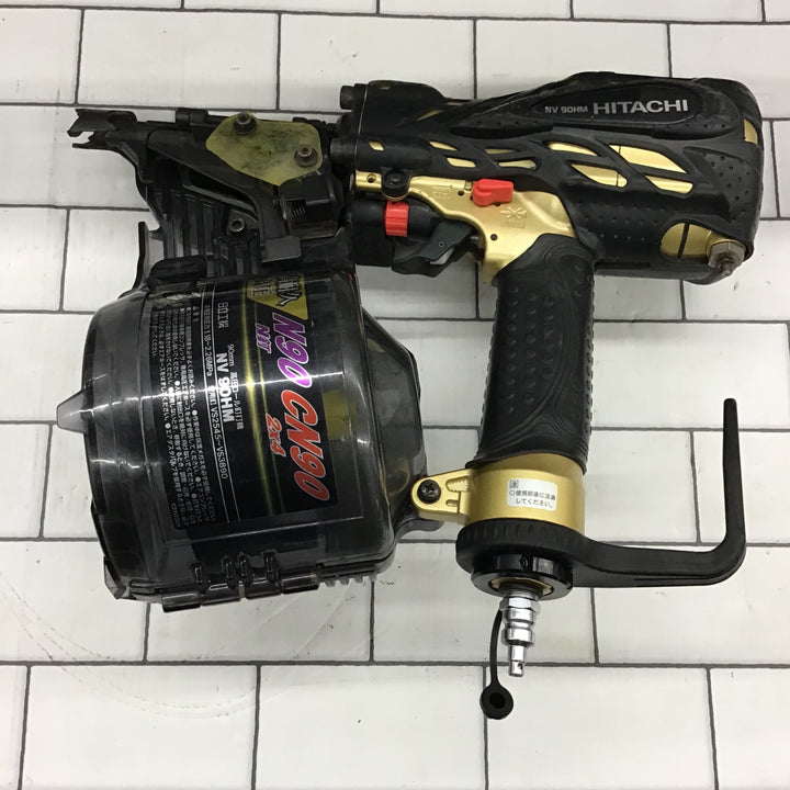 ★ハイコーキ(HIKOKI ※旧:日立工機) 高圧エア釘打ち機 NV90HM【所沢店】