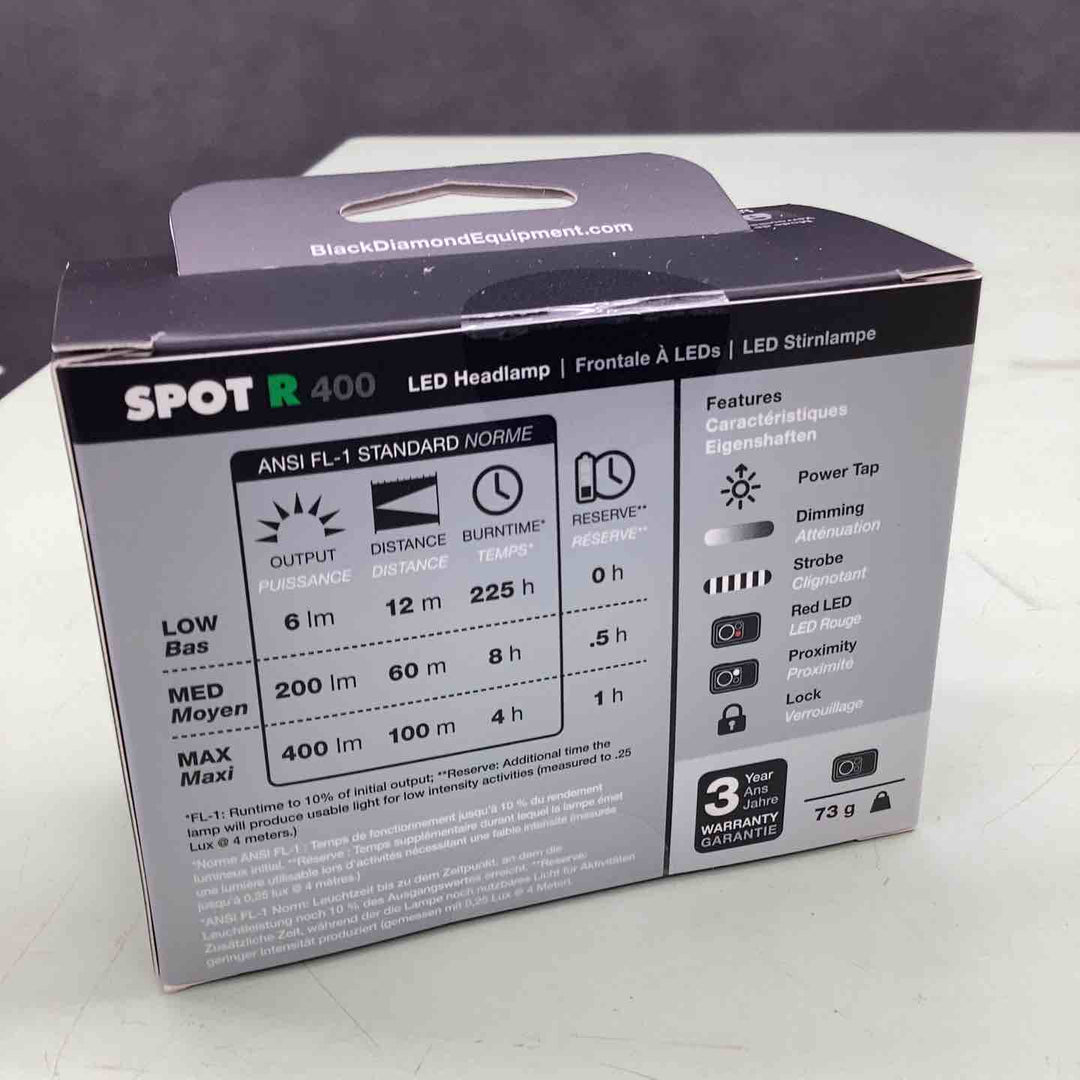 Black Diamond スポット400-R グラファイト【越谷店】