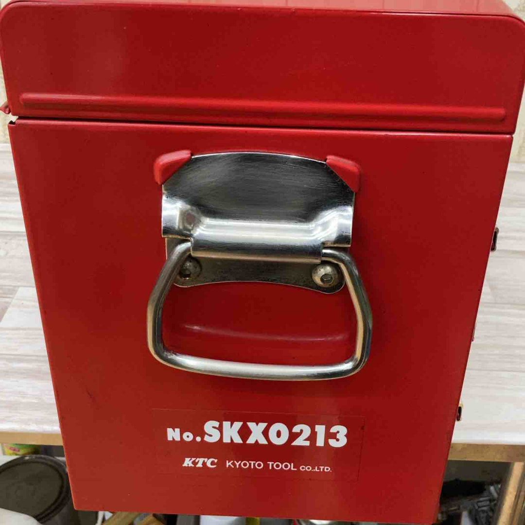 ▲KTC(京都機械工具)3段3引き出しチェスト ソリッドレッド色 SKX0213【柏店】