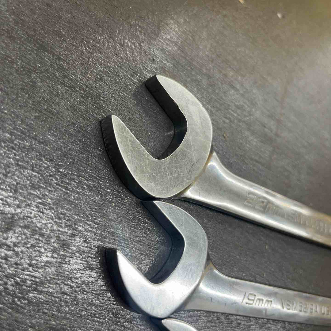 スナップオン(Snap-on)VSM5222B VSM5219A VS20B SVSM17 SVSM14 SVSM13 SVSM12 SVSM10　22,19,5/8,17,14,13,12,10 オープンエンドレンチ 8点　【越谷店】