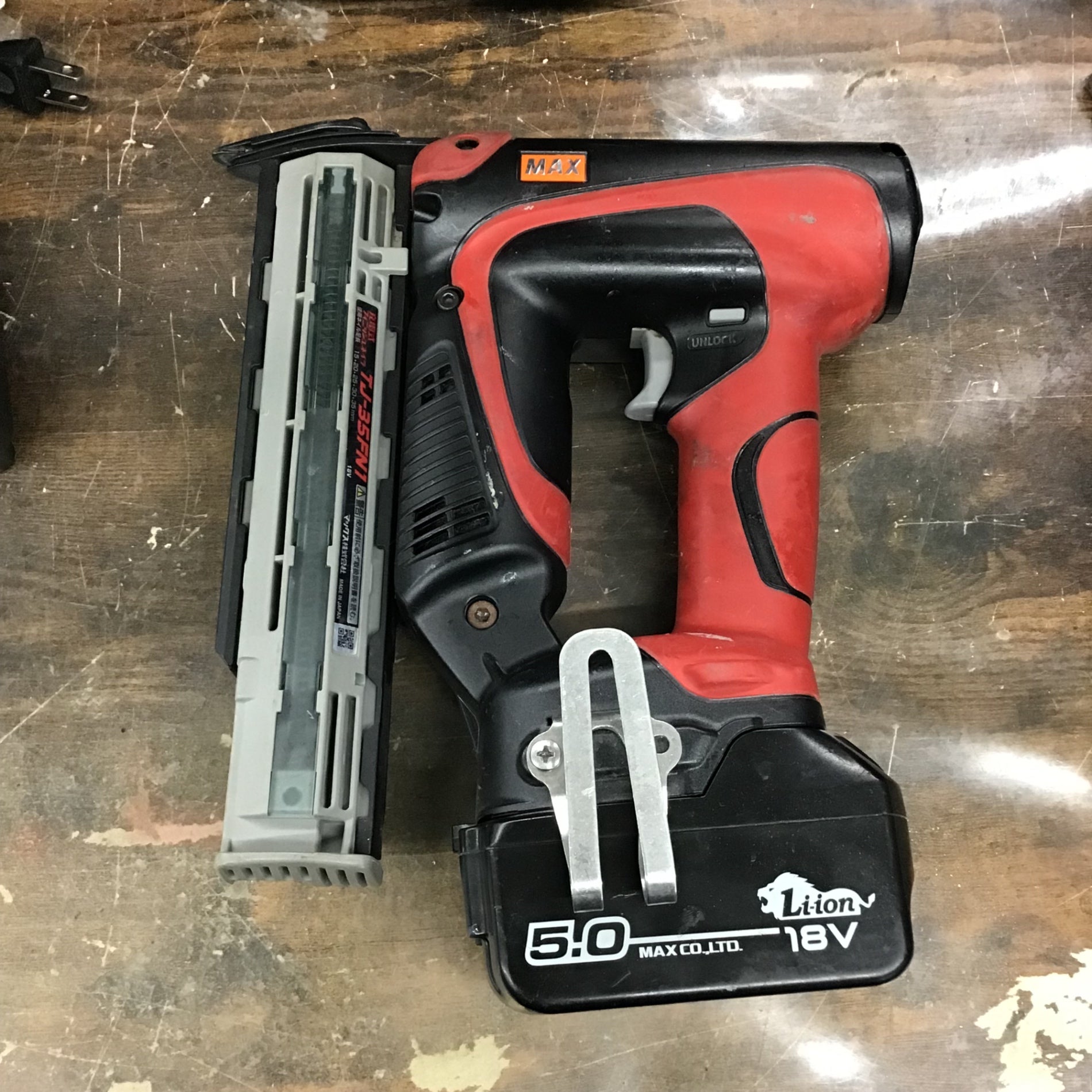 中古品】☆マックス(MAX) コードレスフィニッシュネイラ TJ-35FN1-BC