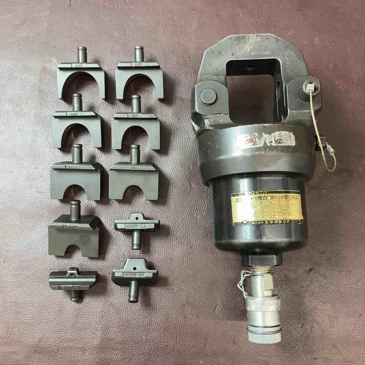 【中古品】 泉精器(イズミ/IZUMI) 端子圧着油圧式工具 12号S、油圧ヘッド分離式工具 12号A、12号K-1 ヘッド部のみ3点 【東大和店】