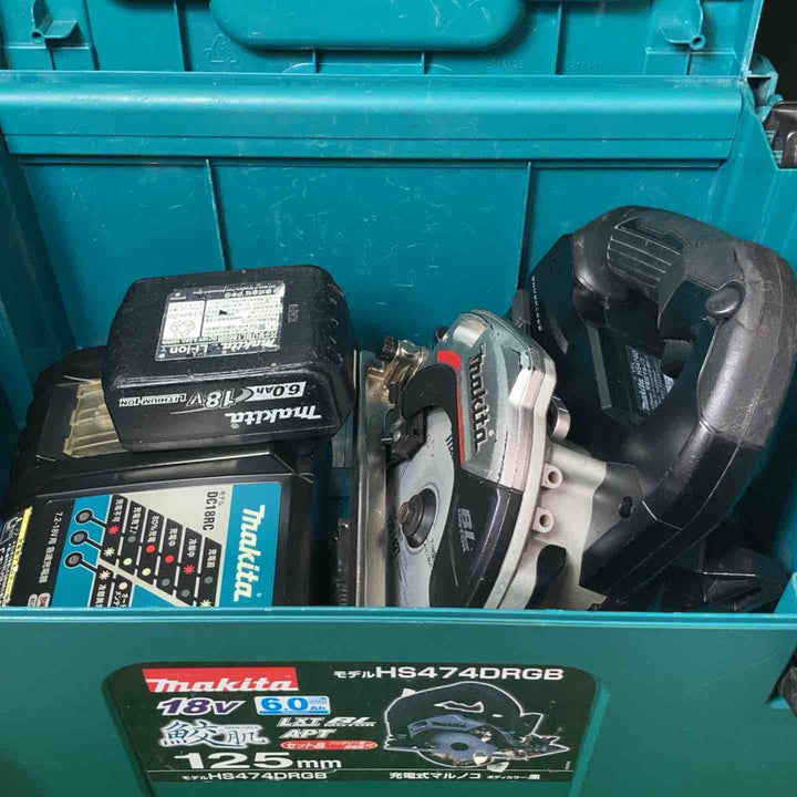 ★マキタ(makita) コードレス丸のこ HS474DRGXB 125㎜ 18Vバッテリー付き 【岩槻店】