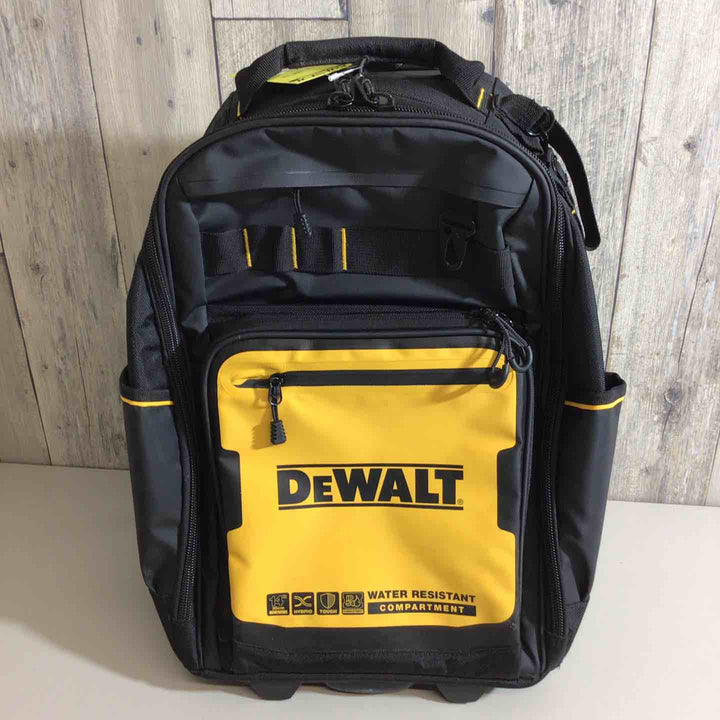 【美品】デウォルト(DEWALT) 防水仕様 キャスター付き バックパック リュック 黄色 イエロー【戸田店】