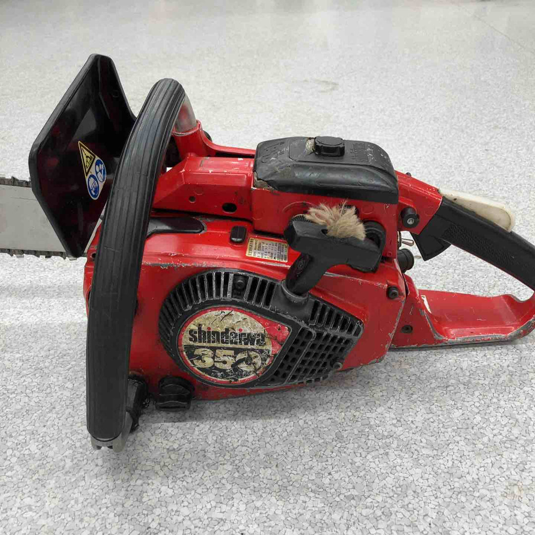 【現状品】◇やまびこ産業機械 新ダイワ E350AV-350 エンジンチェンソー(350mm/25AP-76E) 保証なし【八潮店】