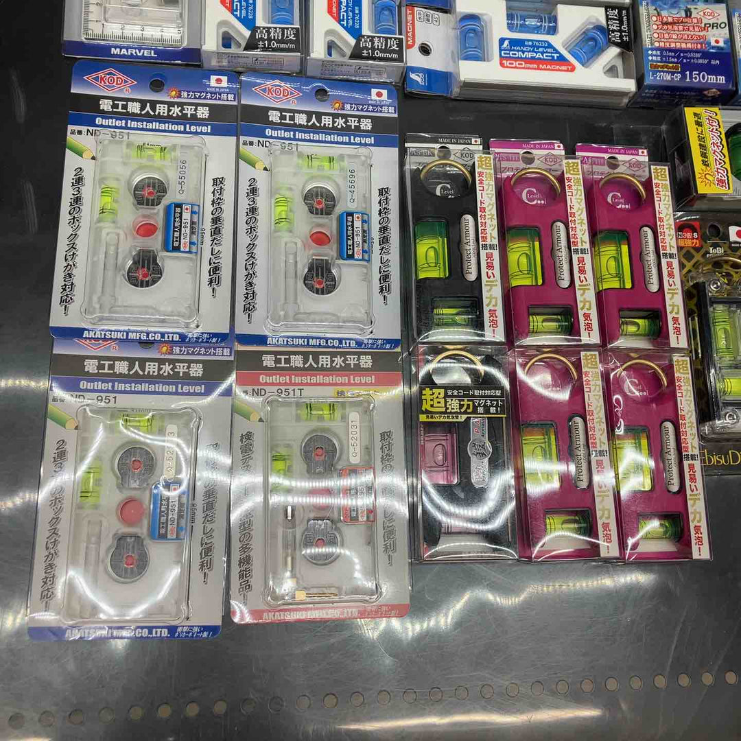 ▼水平器 磁石モデル マグネット付き 30個まとめ売り エビスダイヤモンド KOD シンワ等【川越店】