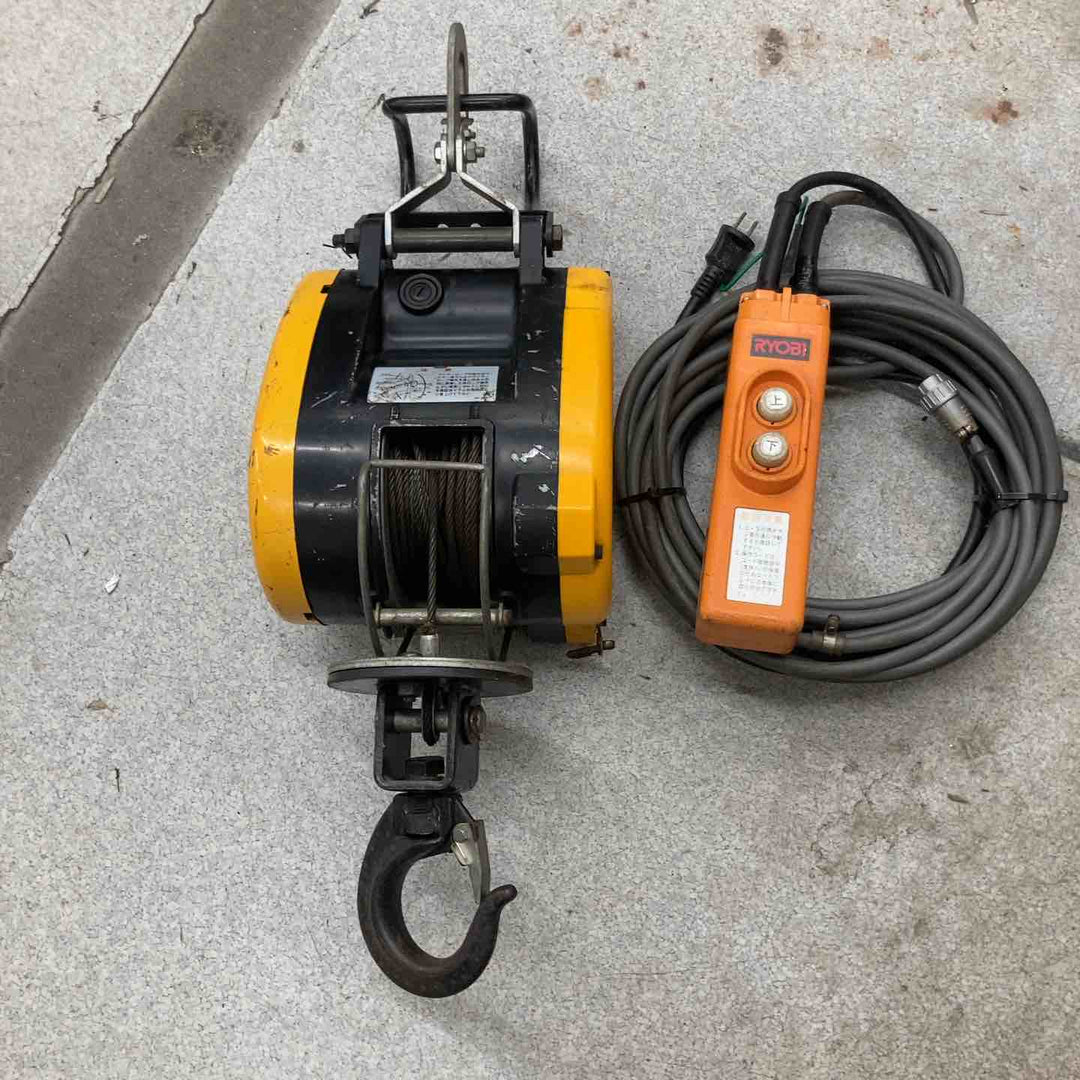 【中古品】京セラ リョービ ウインチ WI-125 ワイヤー5mmｘ20Ｍ  荷重130kg【八潮店】