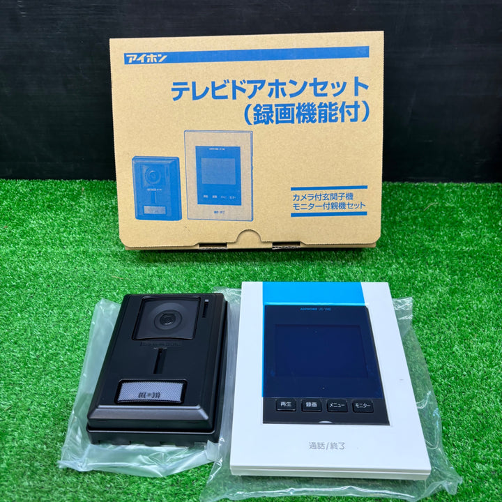【未使用品】アイホン テレビドアホン JS-12E(モニター付き親機JS-1ME  カメラ玄関子機JS-DAセット)【電材館越谷店】