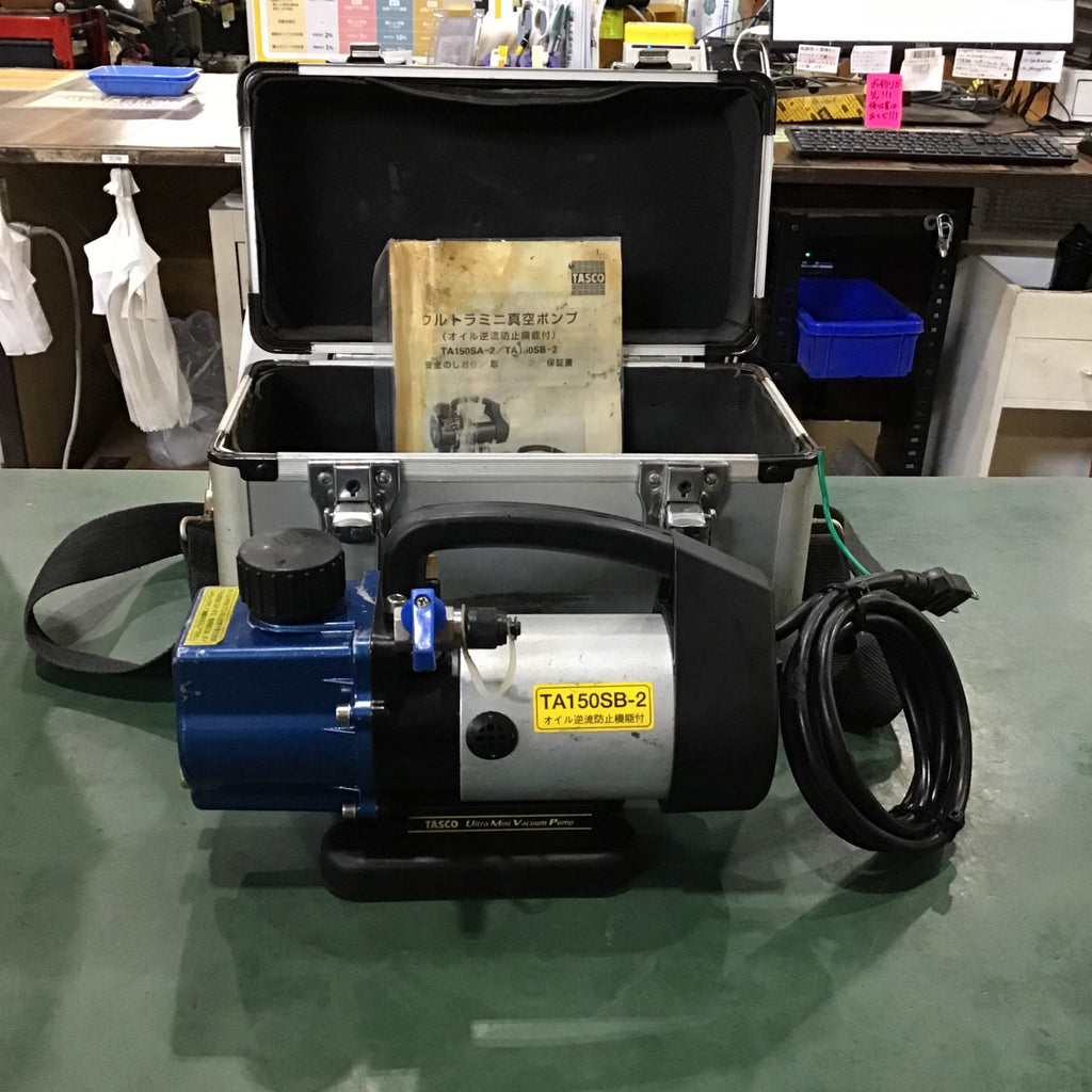 TASCO タスコ 真空ポンプ TA150SB-2 タスコ 真空ポンプ TA150SB-2 ケース・ゲージ付き TASCO