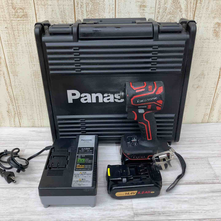 ★パナソニック(Panasonic) コードレスインパクトドライバー EZ1PD1J14D-R【柏店】