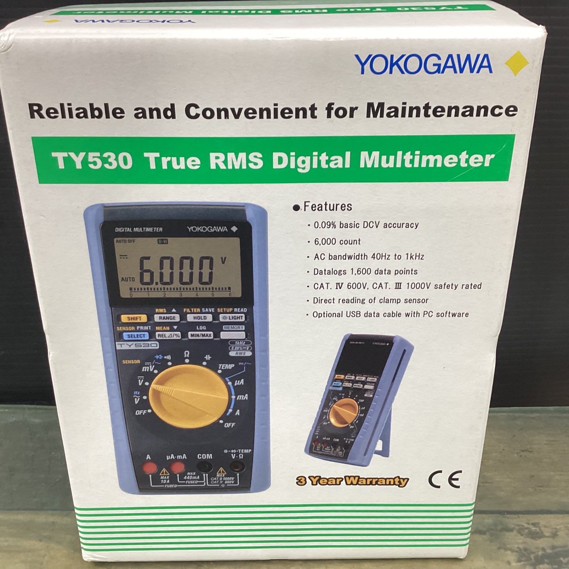 横河計測(YOKOGAWA) TY530 デジタルマルチメータ 6000カウント 横河計測(YOKOGAWA) TY530 デジタルマルチメータ 6000カウント