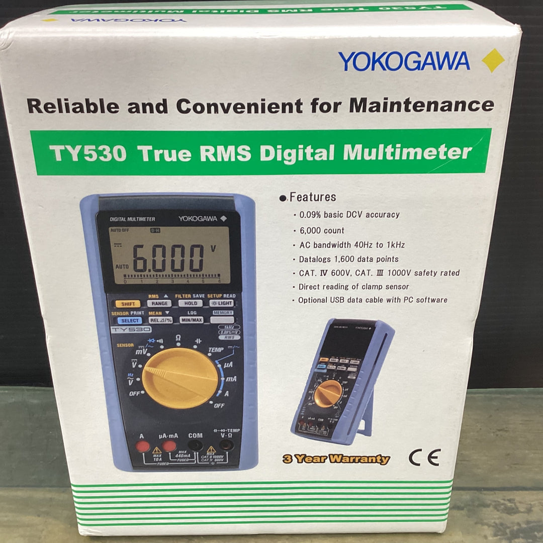 横河計測(YOKOGAWA) TY530 デジタルマルチメータ 6000カウント 【東大和店】