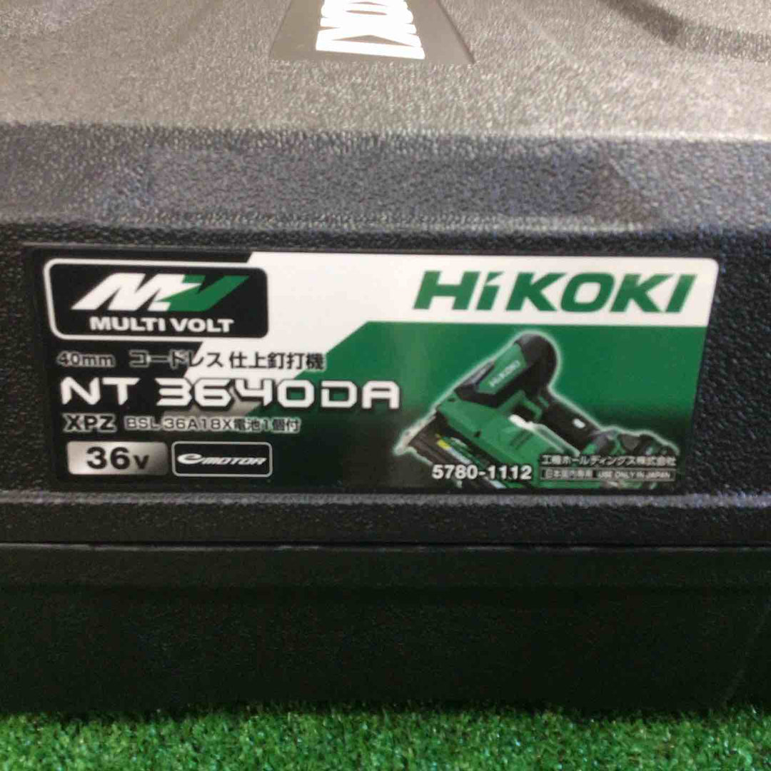 ハイコーキ(HIKOKI ※旧:日立工機) コードレスフィニッシュネイラ NT3640DA(XPZ)【町田店】