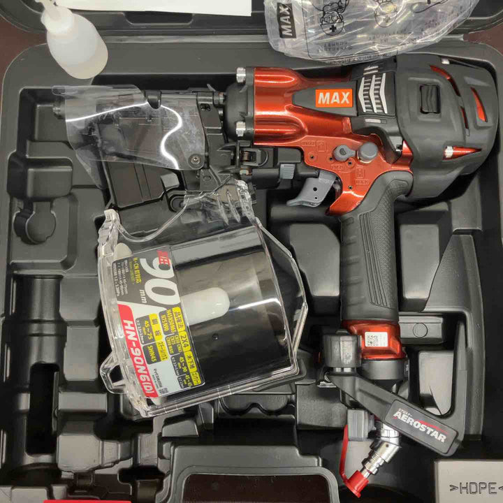【未使用(店頭展示品)】 マックス(MAX) 高圧エア釘打ち機 HN-90N6(D)-R 【東大和店】