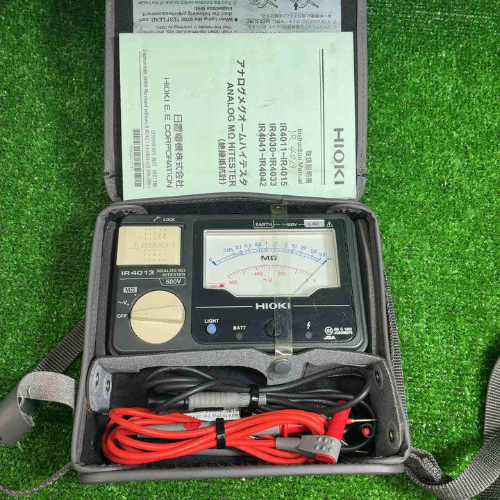 【現状品】HIOKI(日置電機) 絶縁抵抗計 アナログメグオームハイテスタ IR4013-10【藤沢店】