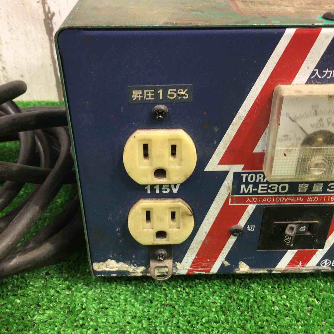 ◇日動工業(NICHIDO) ハイパワー昇圧器 トランス 変圧器 M-E30 100V115V、125V【町田店】