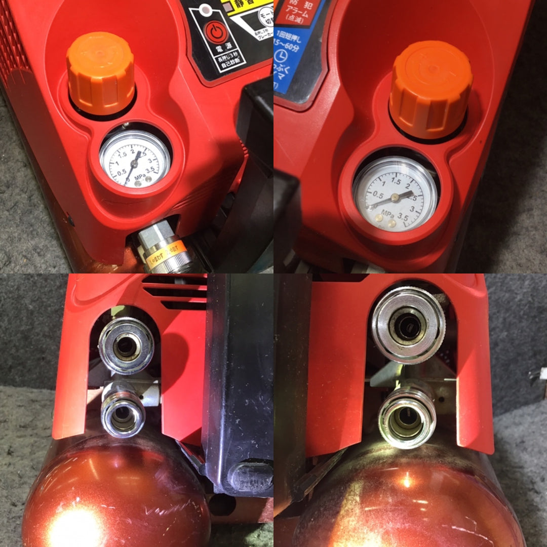 【中古品・充填時間:約5分】マックス(MAX) エアコンプレッサー AK-HH1270E2_レッド【桶川店】