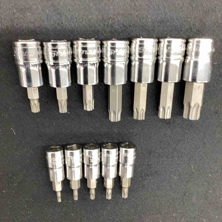 Snap-on スナップオン 差込角1/4 3/8 トルクスソケットセット 12本 PAKTY265【越谷店】