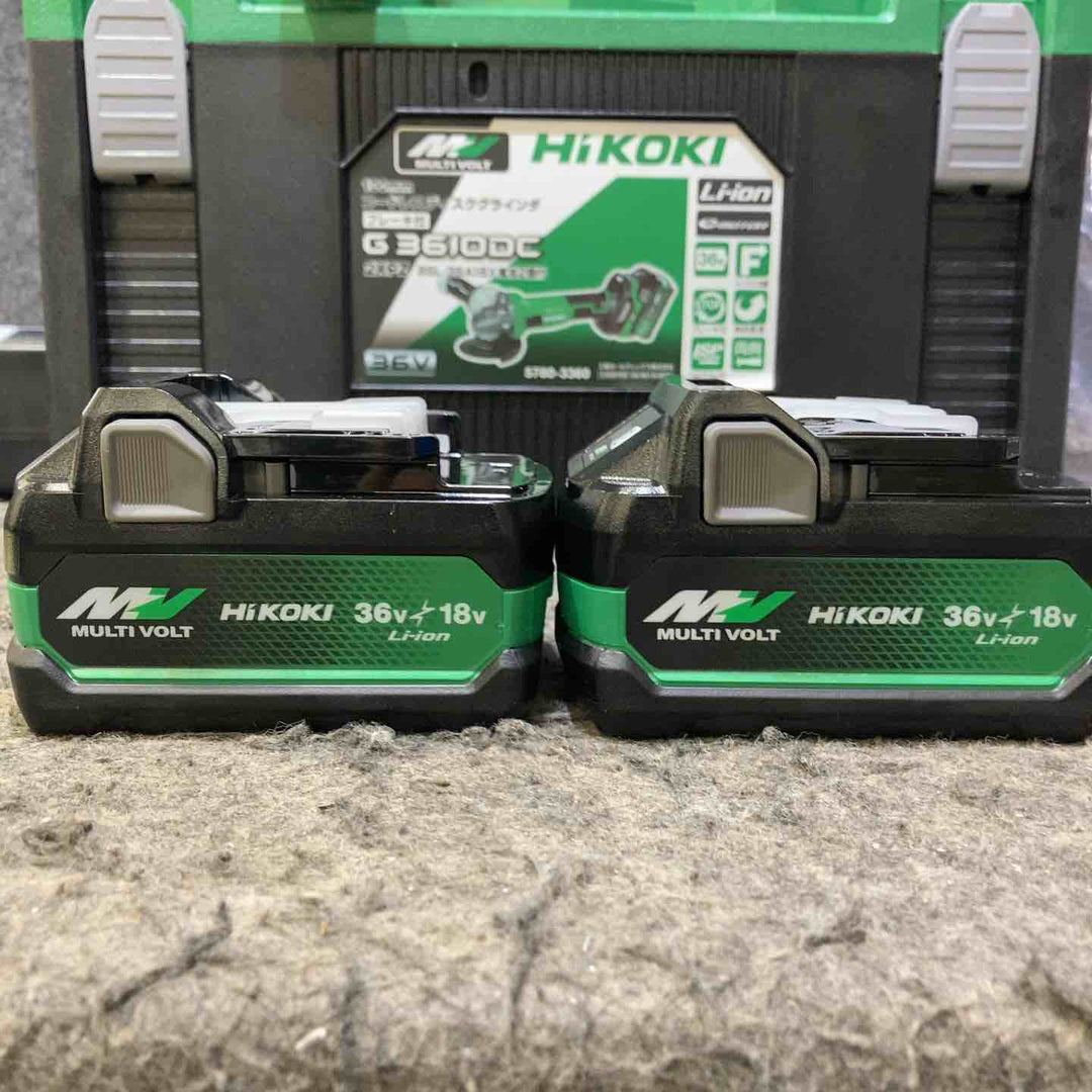 ハイコーキ(HIKOKI ※旧:日立工機) 100mmコードレスディスクグラインダ G3610DC(2XPZ)【桶川店】