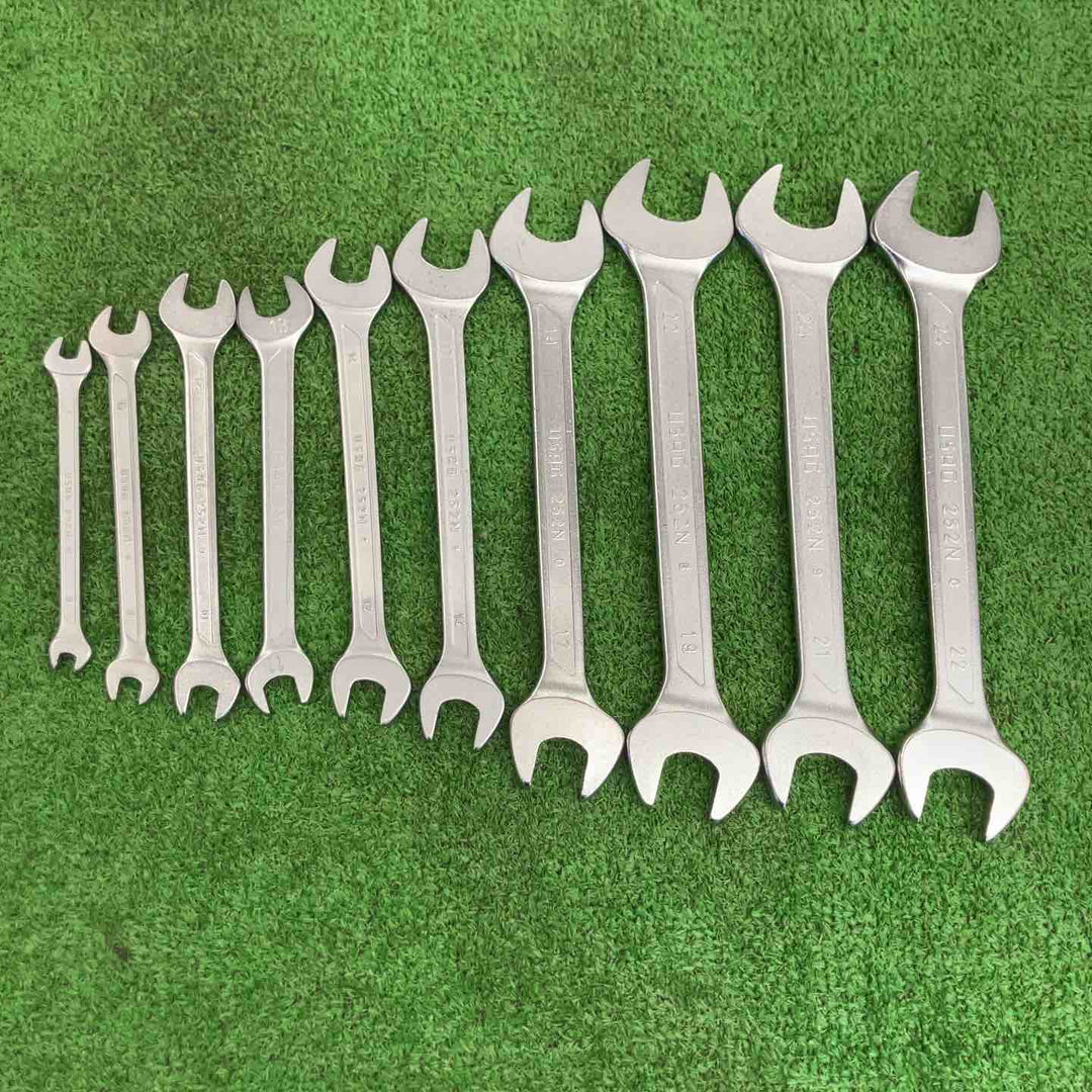 【中古品】 ウーザック/USAG 252シリーズ両口スパナ10本セット 【桶川店】