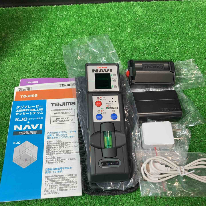 タジマ/Tajima 電子整準式 ブルーグリーンレーザー墨出し器 NAVI(追尾) フルライン ZEROBLSN-KJCSET 三脚付き【岩槻店】