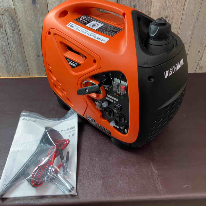 【中古美品】IRIS OHYAMA(アイリスオーヤマ) インバーター発電機 オレンジ PGEI-09【東大和店】