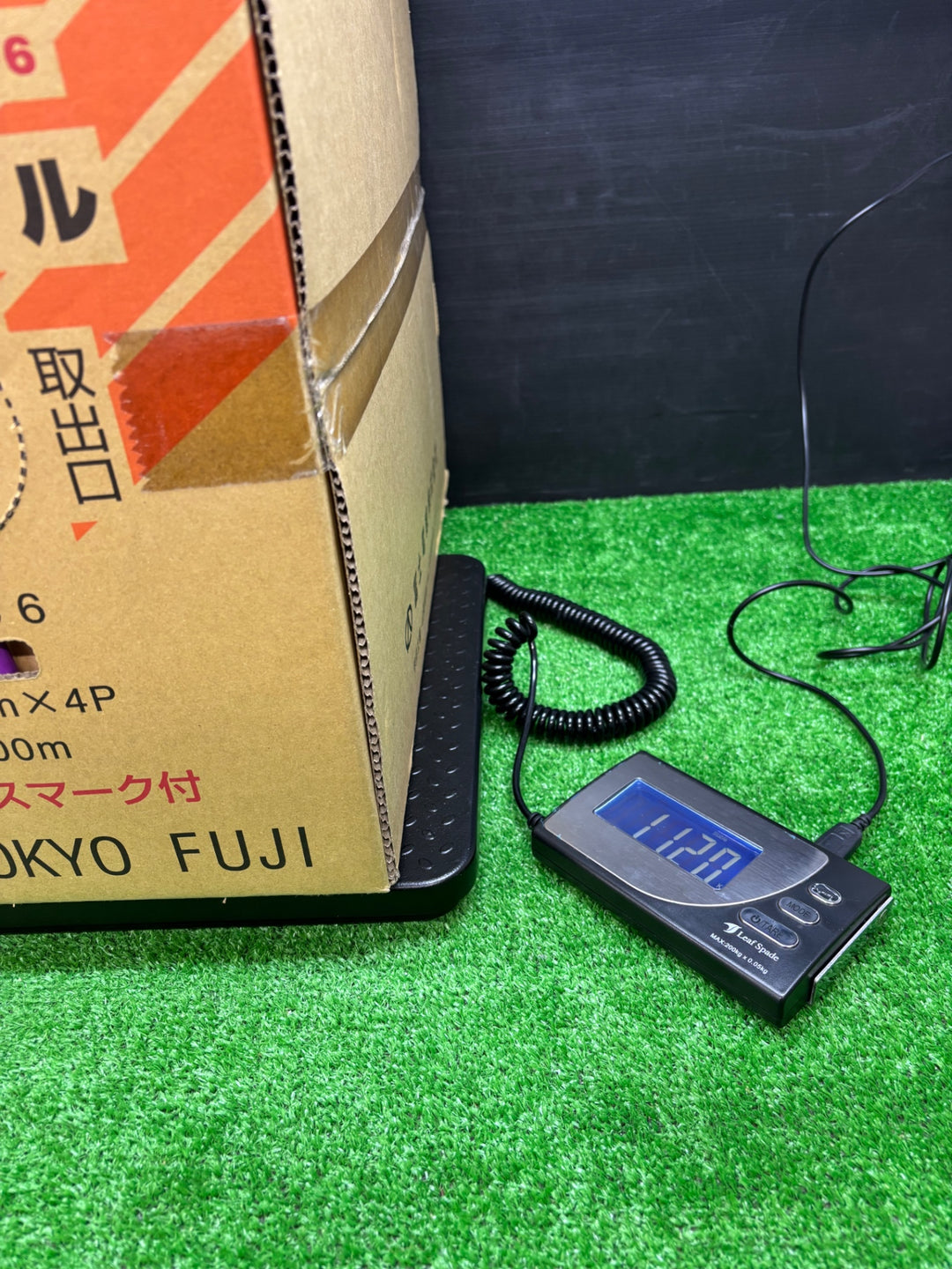 【使用済み】冨士電線 LAN用UTPケーブル ハイパーコイル TPCC6 0.5mm×4P 300m 11.2kg CAT6　紫 【電材館越谷店】