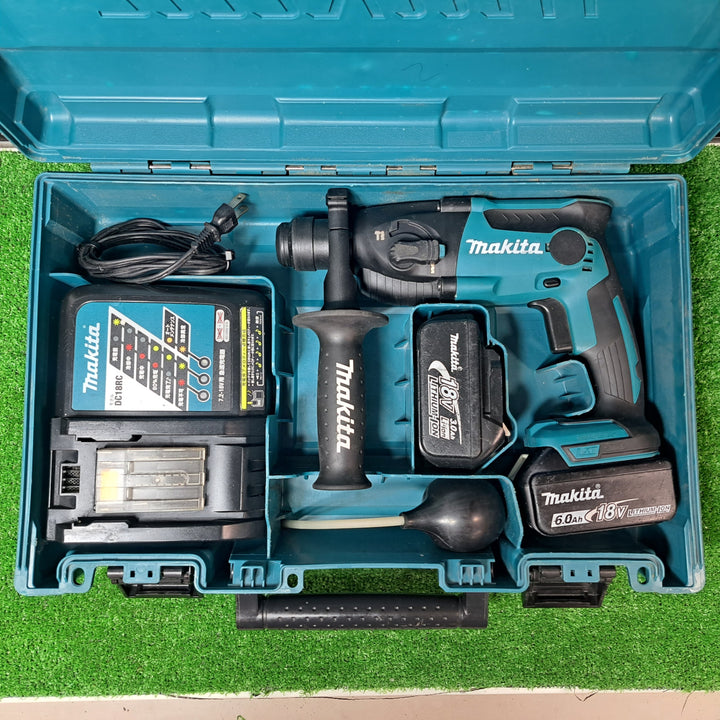 ★マキタ(makita) コードレスハンマドリル HR165DRGX 18Vバッテリー2個付き！（6.0Ahと3.0Ah）【岩槻店】
