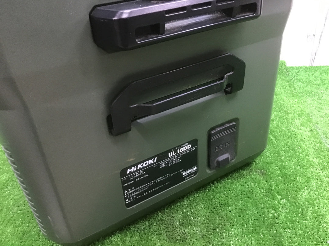 ハイコーキ(HIKOKI) コードレス冷温庫 UL18DD(XMGZ)_フォレストグリーン　本体のみ　アダプタ欠品【富山店】◇①