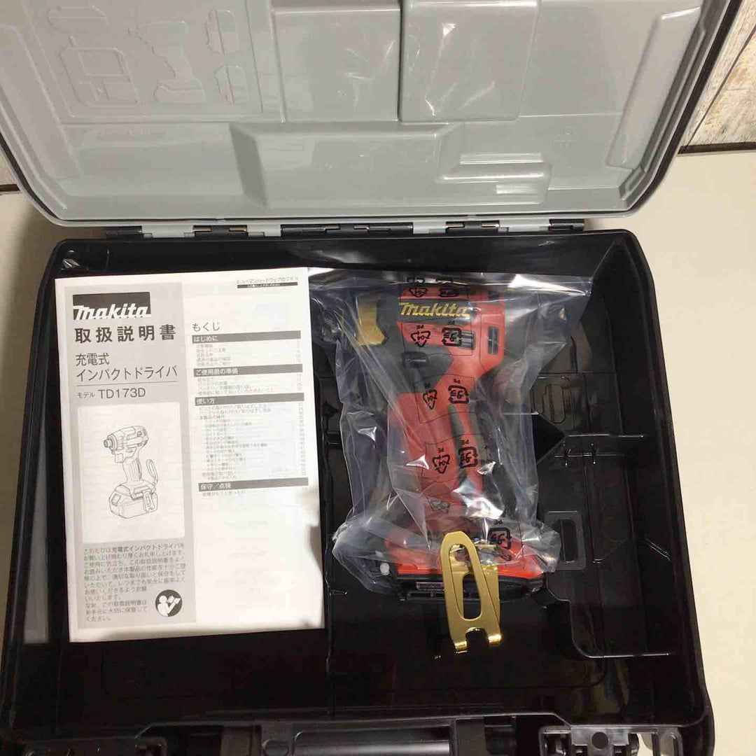 【未使用品】 マキタ makita コードレス インパクトドライバー TD173 LXT20周年記念限定カラー プレミアムレッド インパクト＋ケース 20周年