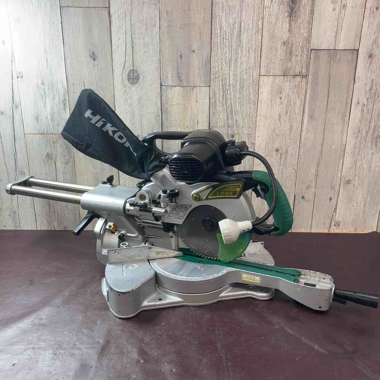【中古】ハイコーキ HiKOKI C6RSHC スライドマルノコ 本体のみ ☆ハイコーキ HIKOKI 165mm卓上スライド丸のこ C6RSHC ライト