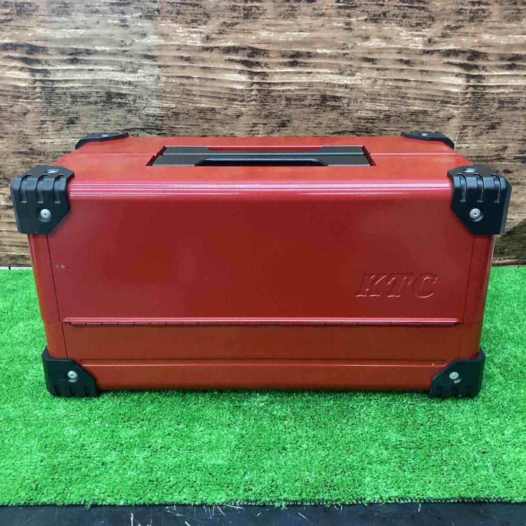 KTC スチール製工具箱 両開きメタルケース 間口440×奥行233×高さ230mm EK-10AR3【【川越店】
