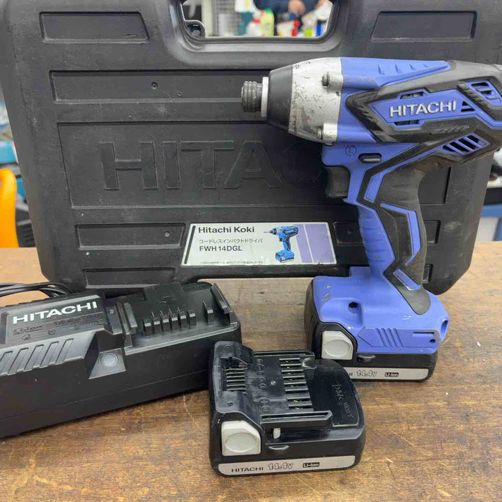 ◇ハイコーキ(HIKOKI ※旧:日立工機) コードレスインパクトドライバ FWH14DGL(2LEGK)【八潮店】