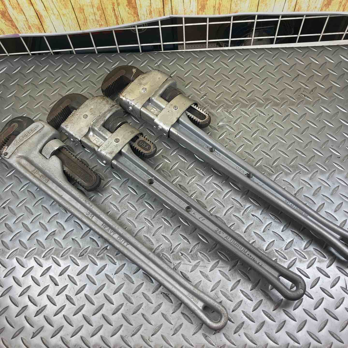 RIDGID スーパーツール パイプレンチ 3点セット – アクトツール