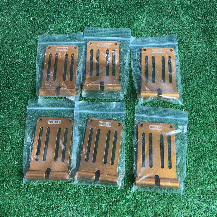 ◇KNICKS ニックス アルミ削りだしベルトループ ALU-15L-GO 6枚入り【草加店】