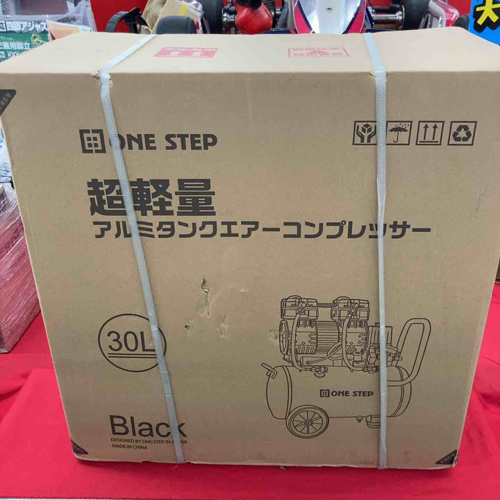 【未使用(店頭展示品)】◇TOP FIILM ONE STEP エアコンプレッサー 30L ブラック【東大和店】