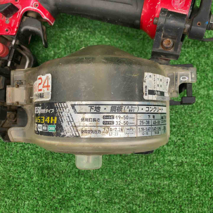 【中古】 マキタ makita 高圧 エア釘打ち機 AN534H 赤 N50対応 【桶川店】