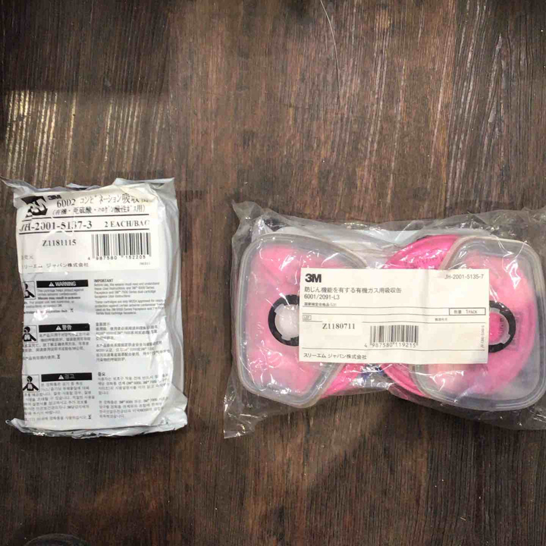 3M 6002コンビネーション吸収缶36個　6001ガス用吸収缶18個【町田店】
