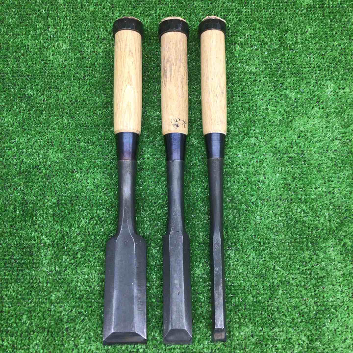 【中古・現状品】 秀幸 銘 鑿 のみ ＊3本組 【鴻巣店】