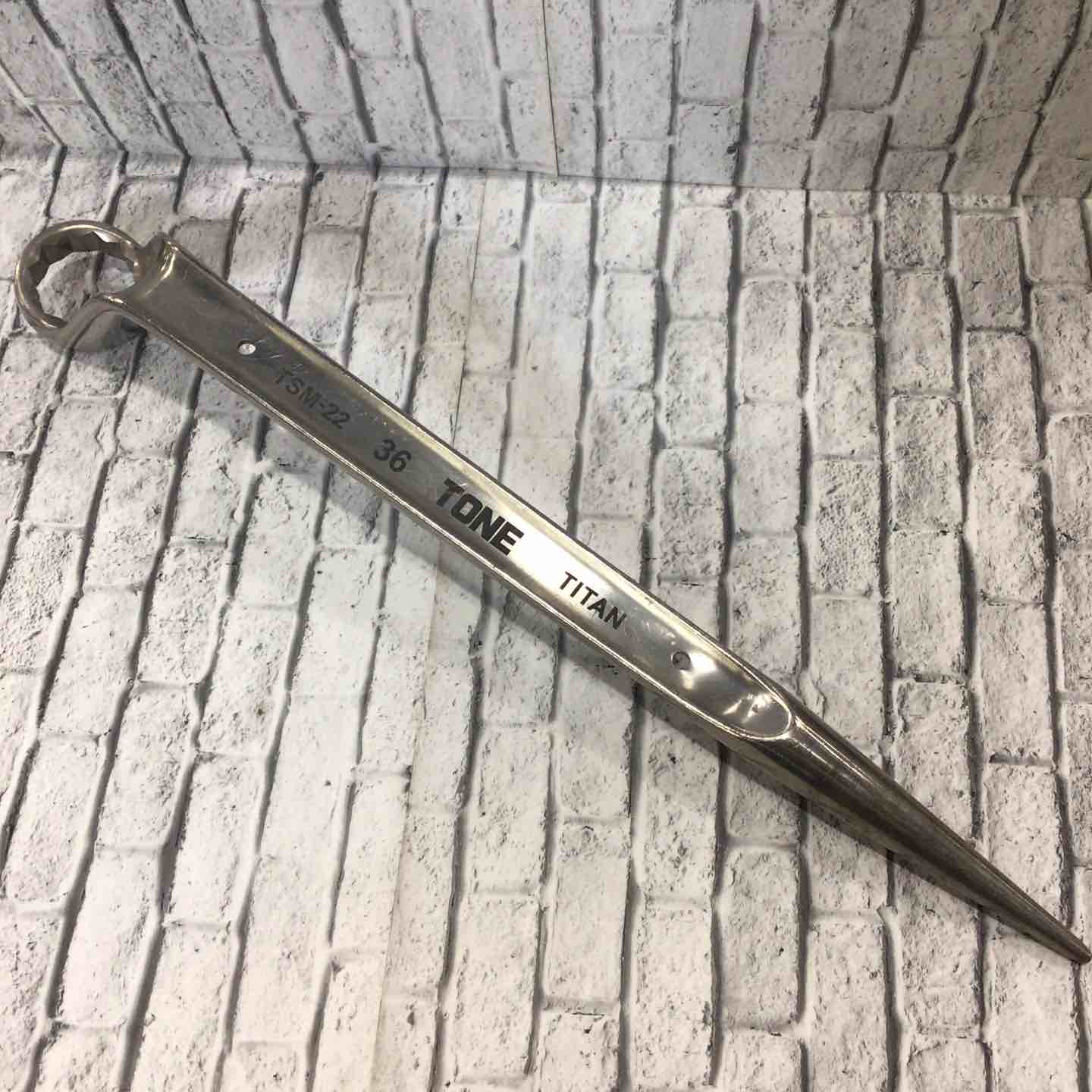 TONE トルシアボルト用 チタンシノ付めがねレンチ TSM-22【川口店