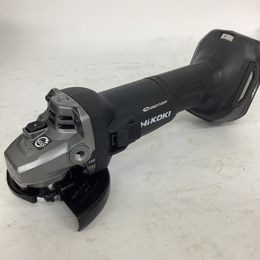 ◇HiKOKI(ハイコーキ) 36V 充電式 ディスクグラインダ G3610DC ブラック トイシ径100mm スライドスイッチ 蓄電池2個・充電器・ケース付 G3610DC(2XPBZ)【狭山】